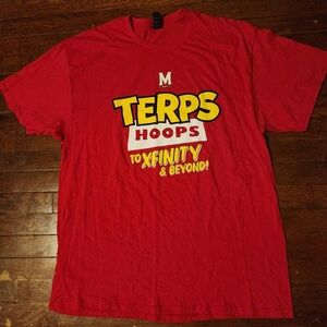 Maryland Terps Mens Sz XL Red T Shirt